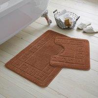 GAVENO CAVAILIA Greek Bath Mat in Terracotta