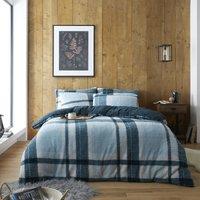 GAVENO CAVAILIA Teddy Windsor Check Duvet Cover in Green | Size: Single