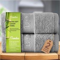 GAVENO CAVAILIA 2 Pack Bamboo Towel in Silver