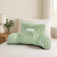 GAVENO CAVAILIA Super Comfy Ribbed Warm Cuddle Cushion in Light Green