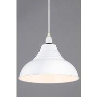 BHS Lighting Steel Diner Easy Fit Light Shade in White