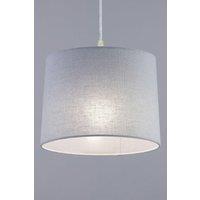 BHS Lighting Mira Small Linen Easy Fit Light Shade in Grey | Size: 25 cm diameter x 19 cm high
