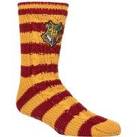 Harry Potter Mens 1 Pair Chunky Cable Lined Slipper Socks | Size: 6-11