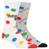 SOCKSHOP Mens & 2 Pair Twister Cotton Socks | Size: 6-11