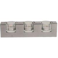 Straits Silver 3 Glass Cup Tealight Holder
