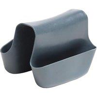 mysmartbuy Double Kitchen Sink Tidy - Grey Flexible Cloth, Sponge, Scouring Pad, Soap Holder - Measures 11 x 9cm | Size: 11 x 9 cm