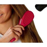 mysmartbuy Straightening Hairbrush with Heat-Conducting Ceramic Plates - L23cm in Pink