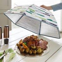 mysmartbuy Insulated Food Cover - Foldable Umbrella Protects Food from Insects & Flies & Retains Heat - H22 x W70cm