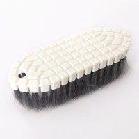 mysmartbuy 2 x Flexible Scrubbing Brushes - Easy Grip Bending Cleaning Brush for Corners, Sinks, Taps & Dishes - H3.5 x W5.5 x L15cm in White