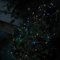 mysmartbuy Solar Powered Sevilla Multicoloured LED String Lights - Weatherproof Outdoor Garden Fairy Lighting with 100 RGB LEDs - L10m