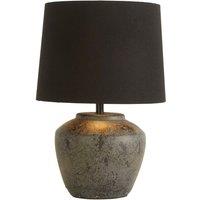 Lighting Collection Black Ceramic Lamp