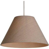 Lighting Collection Natural 38Cm Linen Coolie Shade Tc Liner Lamp Shade