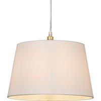 Lighting Collection Tc Tapered Shade 30Cm White Lamp Shade