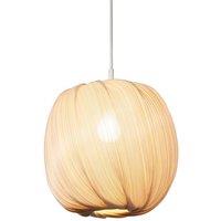 Lighting Collection 30Cm Natrual Round Bamboo Shade Lamp Shade in Beige