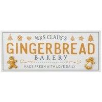 Garden Greatness Mrs Claus Gingerbread Bakery Sign | Size: 1 Pack