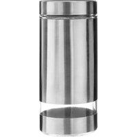 Orsina 1300ml Glass & Stainless Steel Storage Jar in Silver