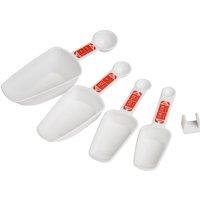 Orsina Versatile Measuring Spoons, Durable & Ergonomic Design Measuring Spoons For Baking, Measurement Set in White