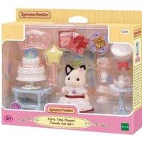 Sylvanian Families Party Time Playset Tuxedo Cat Girl