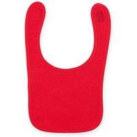 Larkwood Plain & Contrast Bib in Red