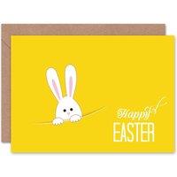 Wee Blue Coo Pocket Bunny Cartoon Easter Card