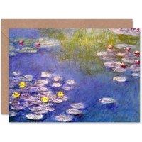 Artery8 Claude Monet Water Lilies Nympheas At Giverny Painting Card
