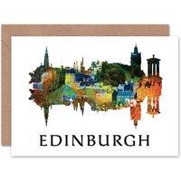 Artery8 Edinburgh Skyline Symmetry Scottish Scotland Card