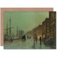 Artery8 John Atkinson Grimshaw Glasgow Docks 1881 Painting Card