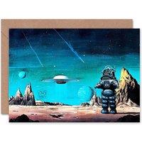 Artery8 Robby The Robot Forbidden Planet Space Stars Sci Fi Card