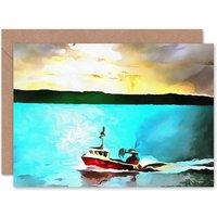 Artery8 Newhaven Harbour Edinburgh Birthday Card