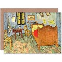 Artery8 Vincent Van Gogh Bedroom Old Master Art Blank Card