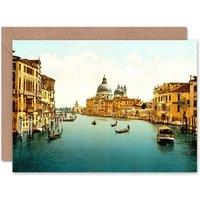 Artery8 Grand Canal Travel Venice Italy Cityscape Vintage Photo Card