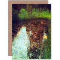 Artery8 Gustav Klimt The Marsh Greetings Card