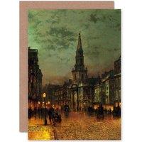 Artery8 John Atkinson Grimshaw Blackman Street London 1885 Greetings Card in Green