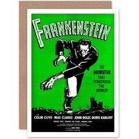 Artery8 Movie Film Shelley Frankenstein Monster Karloff Horror Card