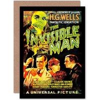 Artery8 Movie Film Invisible Man Hg Wells Vintage Classic Horror Card