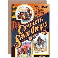 Artery8 Theatre Savoy Operas Sullivan Gilbert Cover New Greetings Card