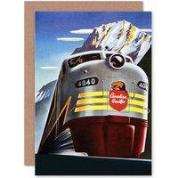 Artery8 Transport Canadian Pacific Rail Mountain Canada Train Greetings Card