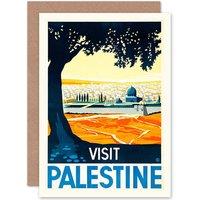 Artery8 Travel Palestine Advert New Birthday Greetings Card