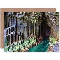 Artery8 Photo Landmark Fingals Cave Staffa Isle Scottish Scotland Card