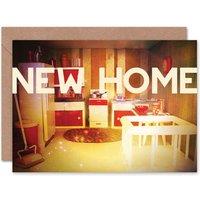 Artery8 Retro 70s Kitchen Photograph New Home Card