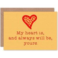Artery8 My Heart Always Yours Love Valentines Day Card