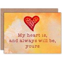 Artery8 My Heart Is Always Yours Love Anniversary Valentines Card