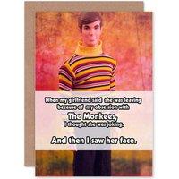 Artery8 Funny Monkees Joke Greetings Card