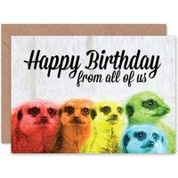 Artery8 Meerkat Family From Of Us Birthday Card