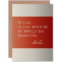 Artery8 Barrie Peter Pan Adventure Greetings Card in Red