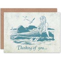 Artery8 Love Thinking You Mermaid Friendship Card