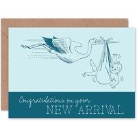 Artery8 Birth Celebrate New Arrival Boy Baby New Baby Card