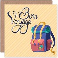 Artery8 Travel Leaving Bon Voyage Goodbye Card