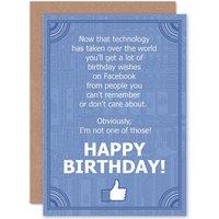 Artery8 Technology Takeover Birthday Greetings Card in Blue
