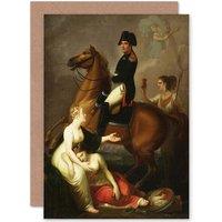 Artery8 Painting Allegory Poland Peszka Napoleon Bonaparte Greetings Card